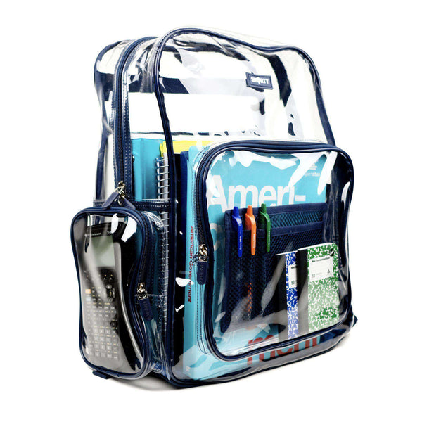 Extra large heavy duty clear backpack sale