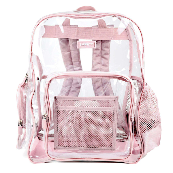 7010 Clear PVC Backpack with Zippered Pocket-Liberty Bags