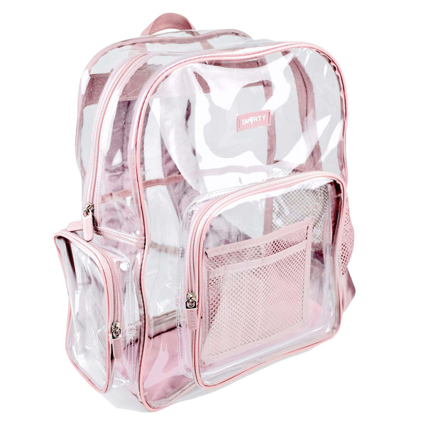 Light pink clear backpack Clearance