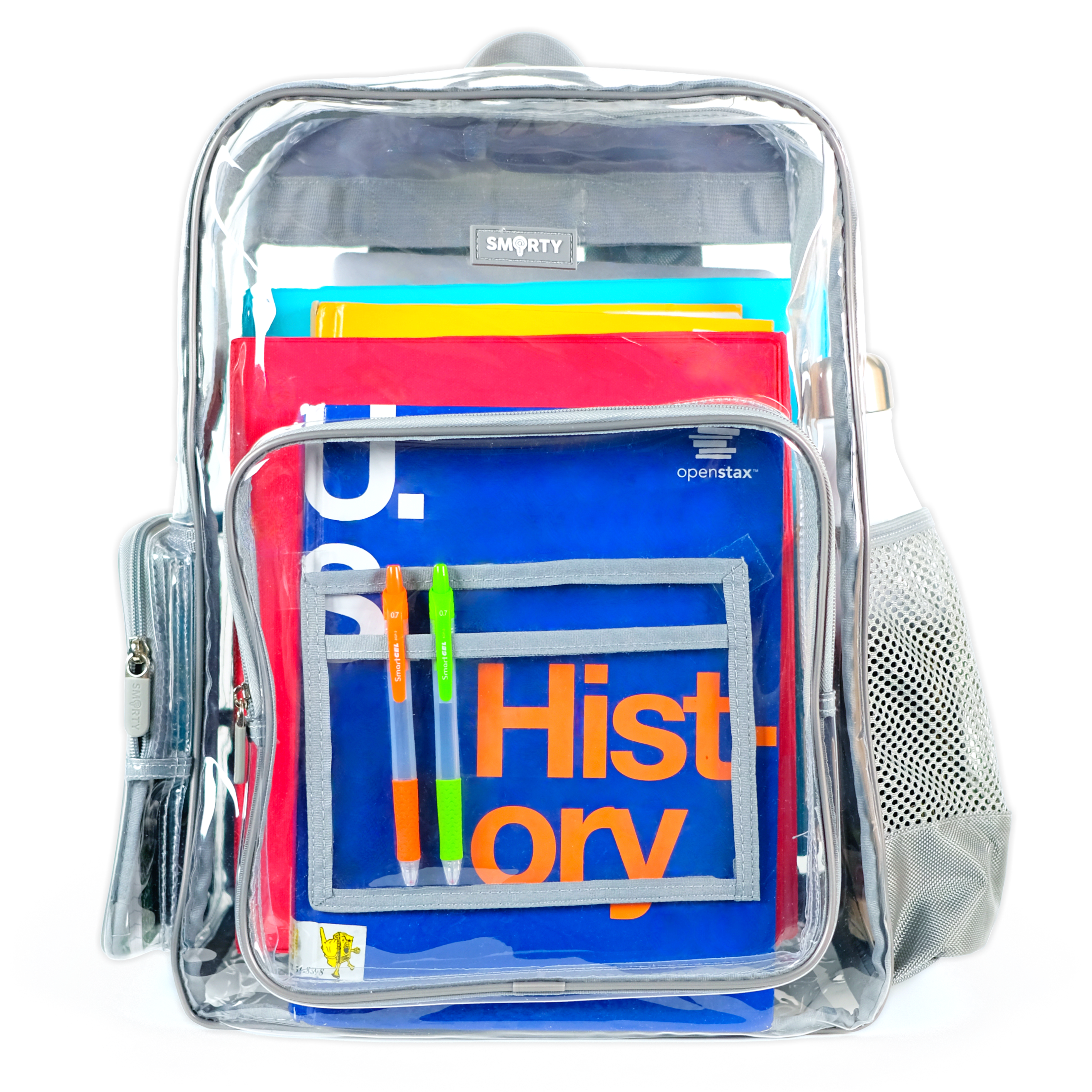 Clear top backpack large