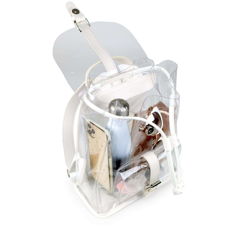 KAVIAR Lola Clear Mini Backpack Stadium Approved Bag
